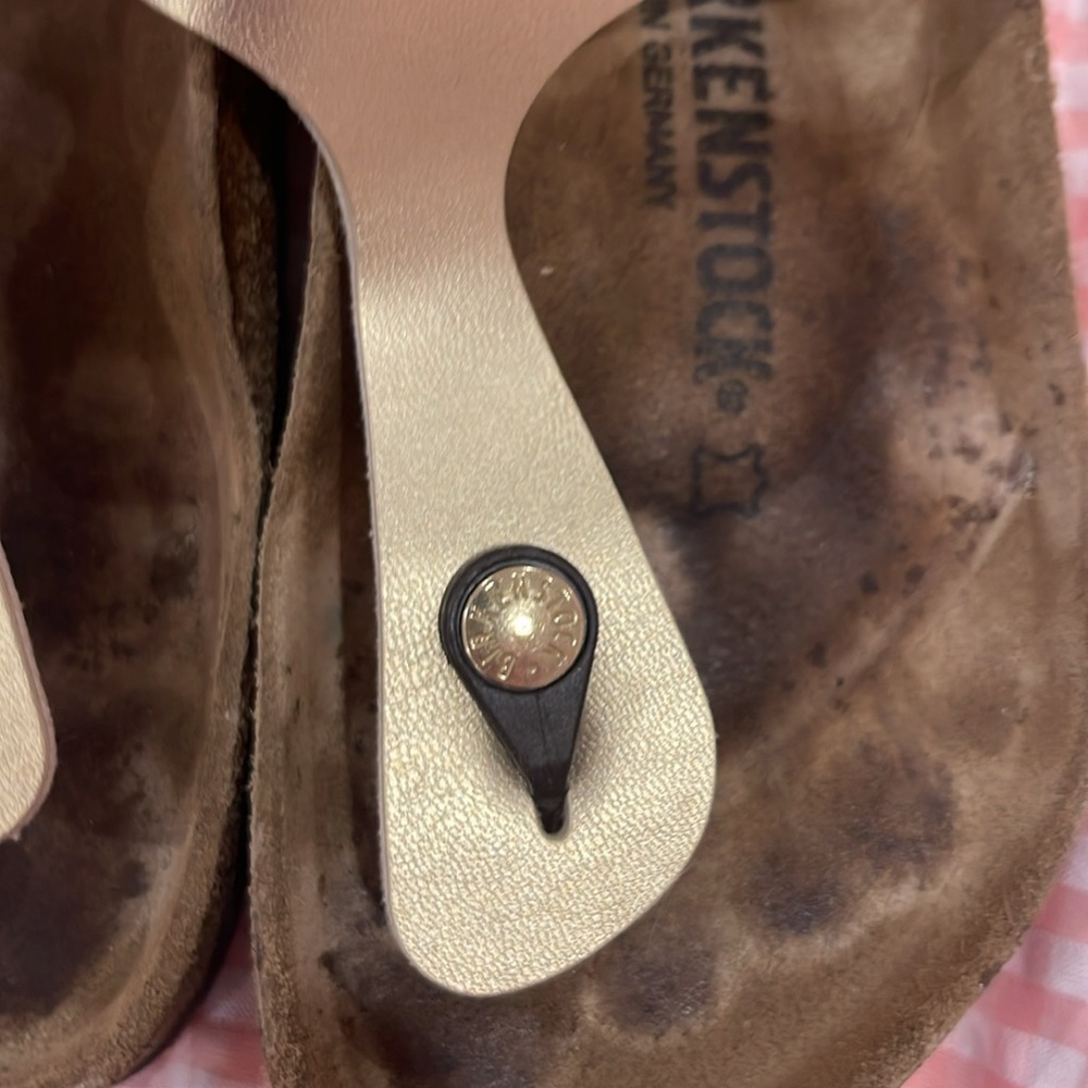 Birkenstocks Gizeh Birko flor Gold SZ 38 - Picture 7 of 7